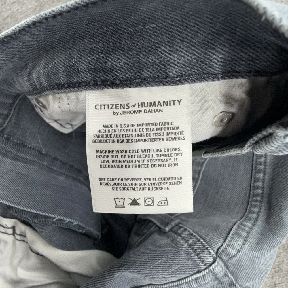 Citizens Of Humanity Core Mens Jeans Straight Leg Button Fly Dark Wash‎ Sz 36x29